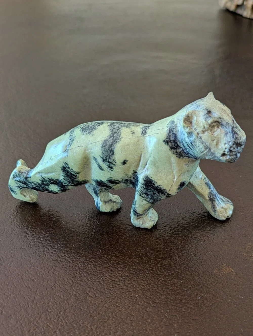 Vintage Carved Stone Panther/Tiger